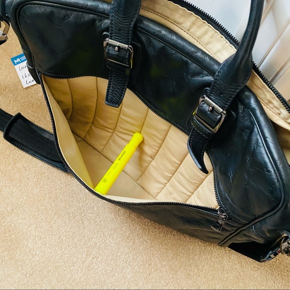 Longchamp briefcase black leather bag - Picture 5 of 14